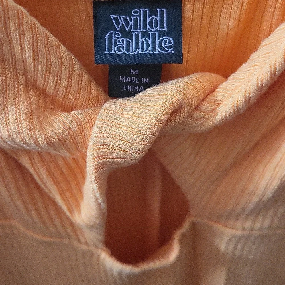 Wild Fable Orange Ribbed Bodysuit One Piece🧡 - Picture 2 of 3